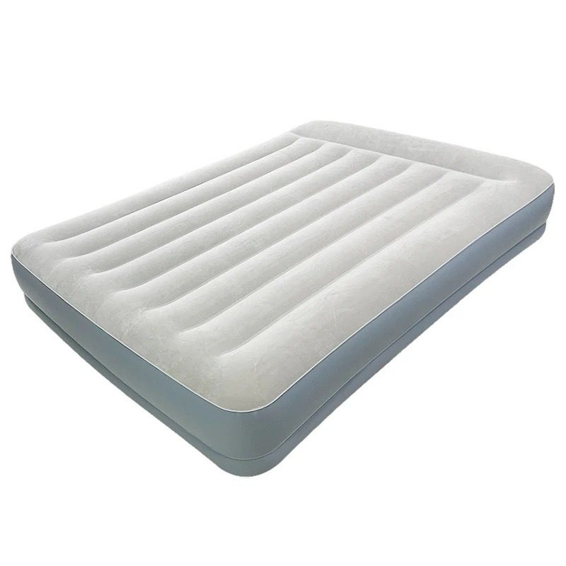 INTEX air mattress with built-in electric pump, comfortable  and with a velvety surface