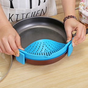 Leak-proof pasta colander