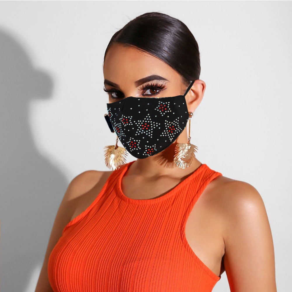 Rhinestone Ballad Face Masks for Women