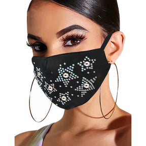 Rhinestone Ballad Face Masks for Women