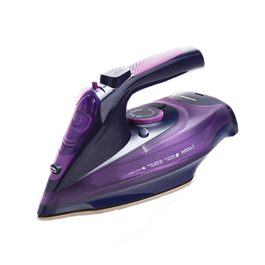 Electric iron for steam ironing