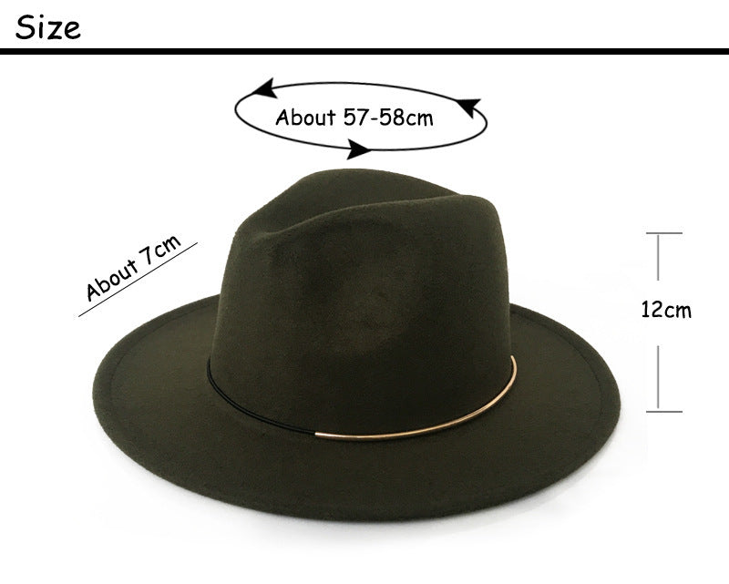 All-Match Wool Felt Top Hat