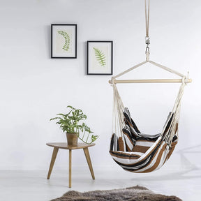 Fabric hanging rocking chair