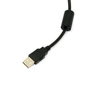 Cablecc Mini USB B tipo 5 pinos macho em ângulo esquerdo de 90 graus para cabo de dados USB 2.0 macho com ferrite 3,0 m