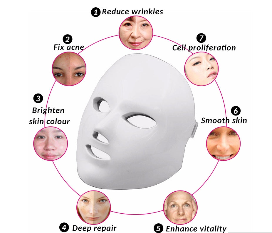 LED Light Facial Massager