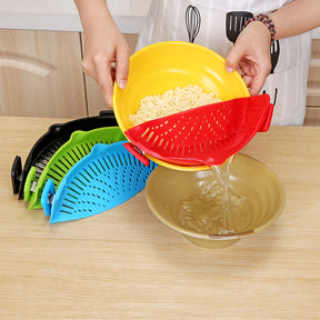 Leak-proof pasta colander