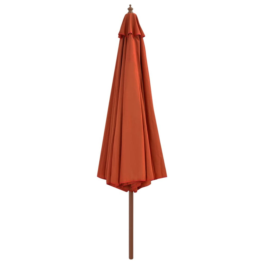 vidaXL Terracotta Garden Parasol - UV Protective Outdoor Umbrella with Tiltable Design
Efficient sun coverage with durable construction and elegant design for outdoor spaces.