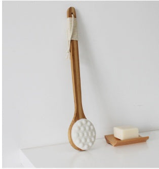 Premium Bamboo Bath and Massage Brush