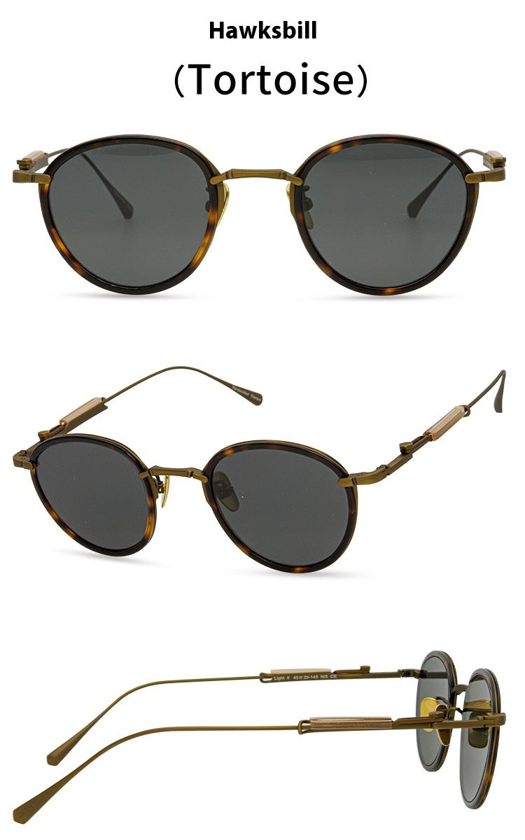 Retro Chinese Style Round Sunglasses