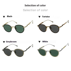 Retro Chinese Style Round Sunglasses