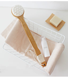 Premium Bamboo Bath and Massage Brush