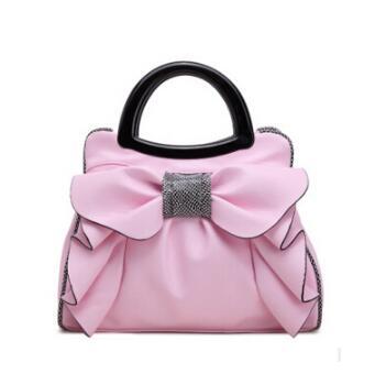 Sweet Lady Dumpling-Shaped Shoulder Bag with Bow