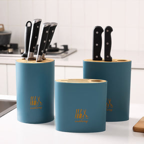 Floor-Standing Kitchen Knife Holder For Household Multifunctional Knives