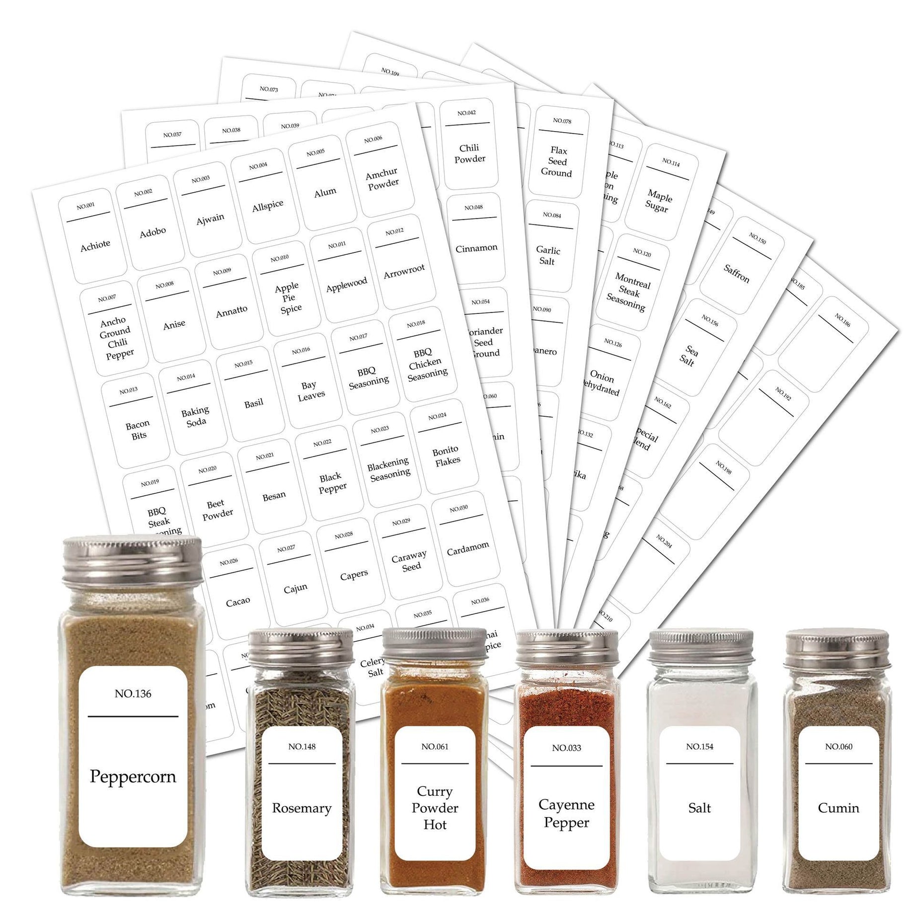 Spice Jar Labels.