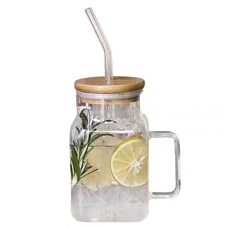 620ml High Borosilicate Glass Mug with Handle