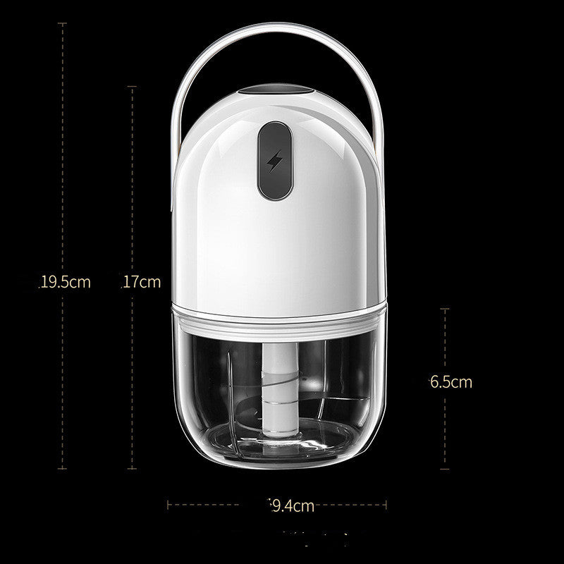 Wireless portable garlic crusher with USB charging