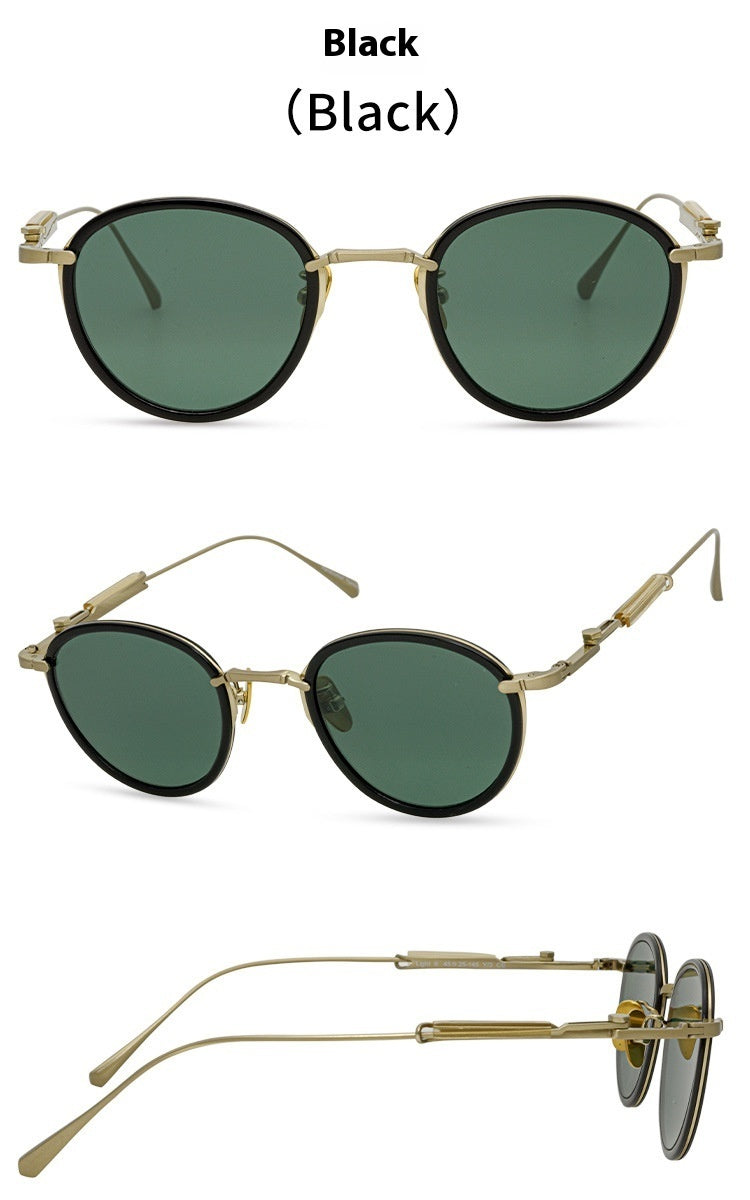 Retro Chinese Style Round Sunglasses