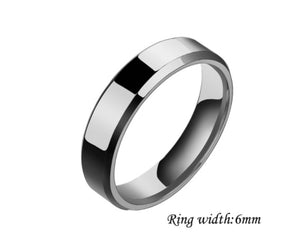 Geometric Stainless Steel Ring