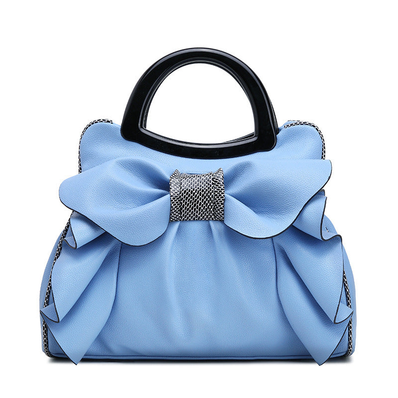 Sweet Lady Dumpling-Shaped Shoulder Bag with Bow