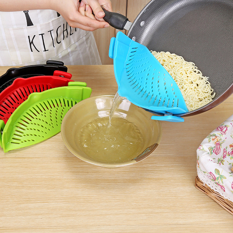 Leak-proof pasta colander