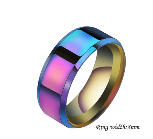 Geometric Stainless Steel Ring