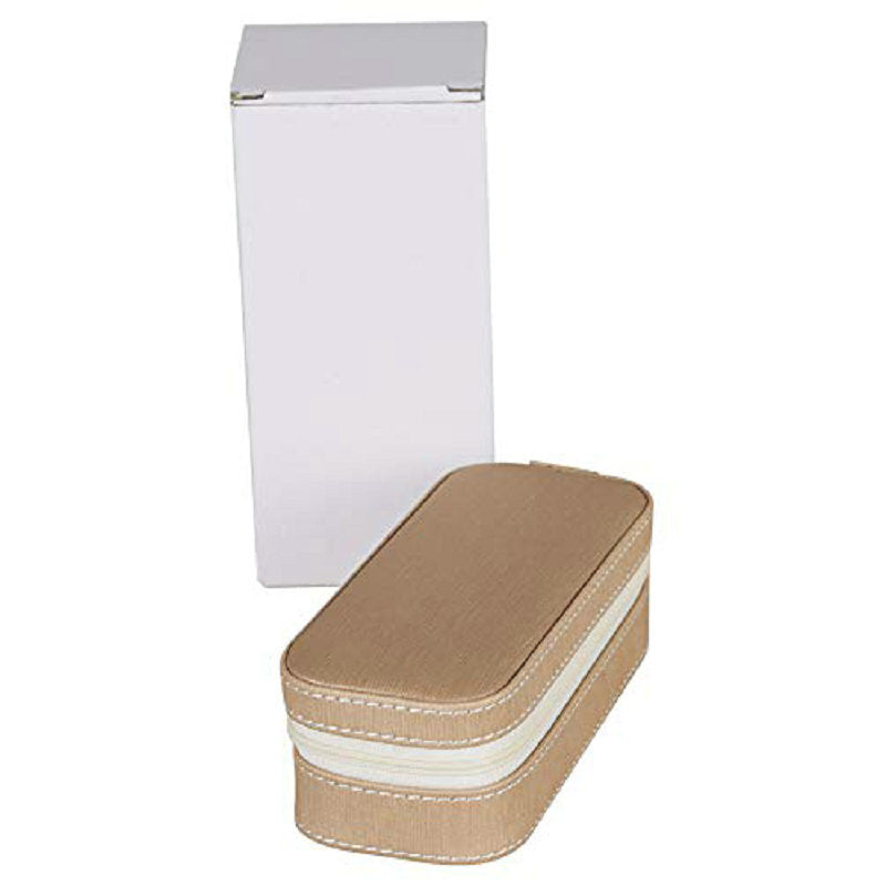 Rectangle Simple Portable Compact Travel Earrings Jewelry Box