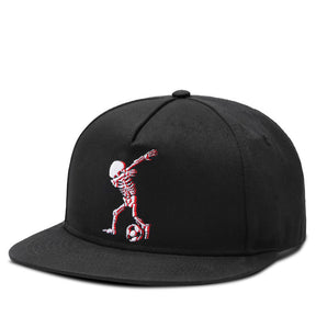 Skull Embroidered Cotton Baseball Cap