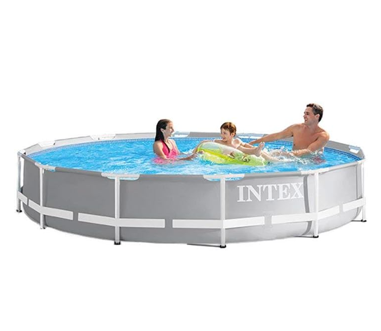 INTEX 15 Feet by 48 Inch Metal Frame Pool Set