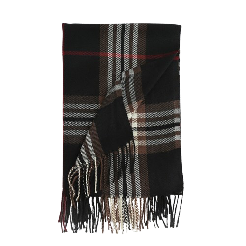 Fashion Classic Plaid Cashmere Scarf Women