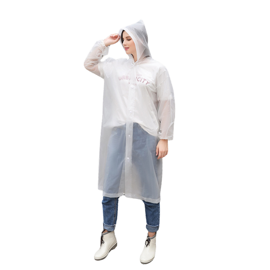 New Reusable Transparent Long Raincoat – Durable Protection with Style