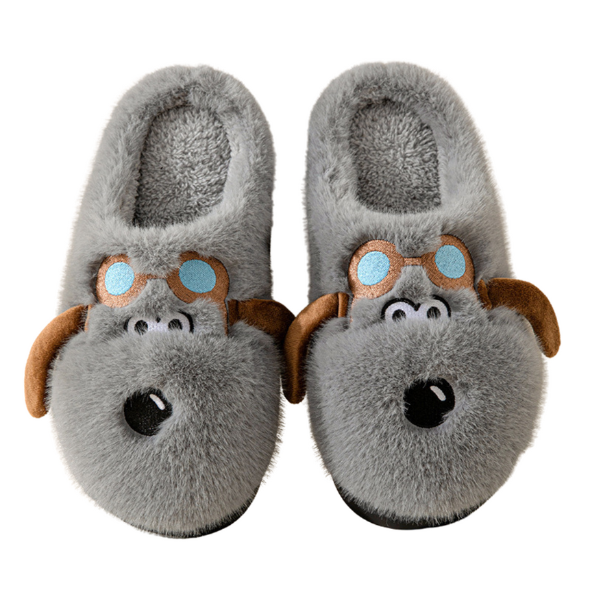 SGVAHY Women’s Fuzzy Teddy Dog Slippers – Cute, Cozy & Non-Slip for Every Season