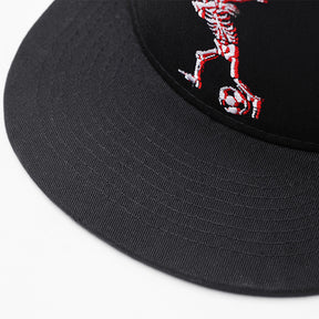 Skull Embroidered Cotton Baseball Cap