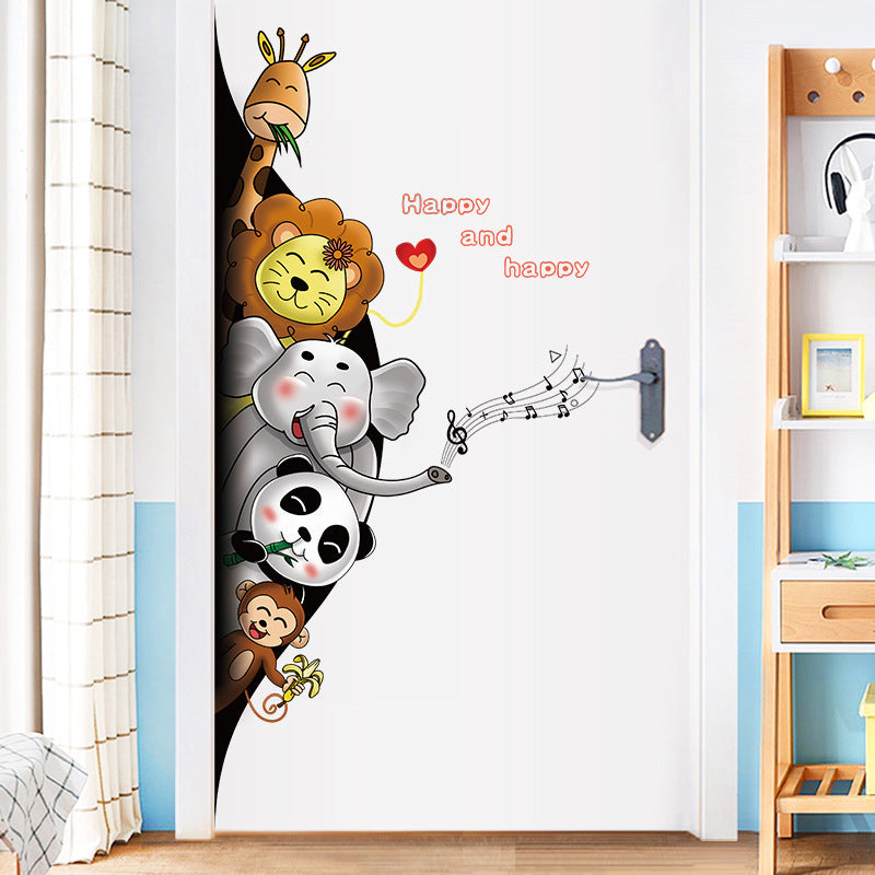 Entrance Wardrobe Aisle Door Refrigerator Personality Creative Door Stickers!