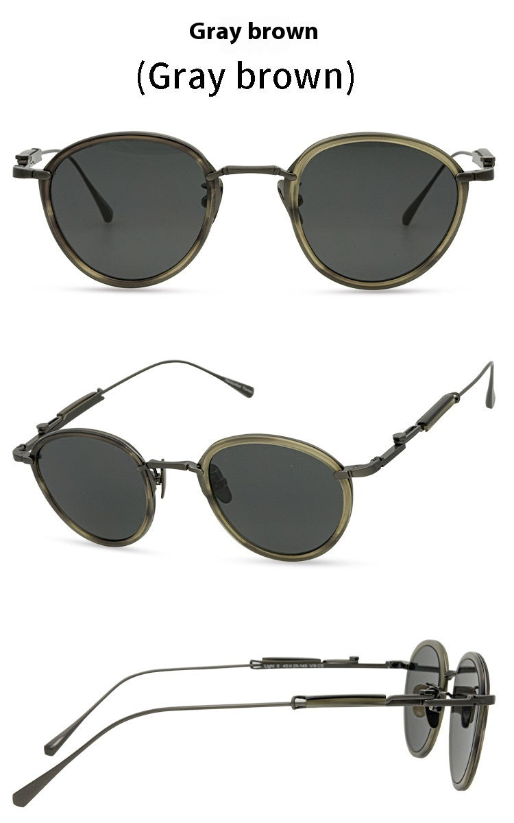 Retro Chinese Style Round Sunglasses