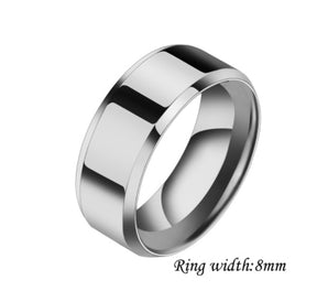 Geometric Stainless Steel Ring